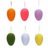 Flocking Design Flocking Egg Ornament Colorful Flocking Unbreakable Design  Craft Display