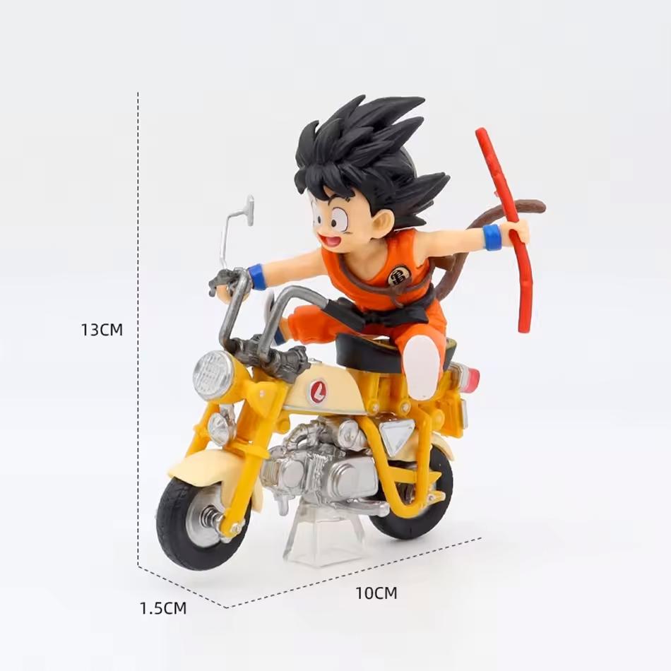 11 Styles Dragon Ball Z Motorcycle Figure PVC Toy Goku Frieza Cell Roshi for Children Collector