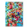 Flower and Bird Oil Painting Wall Art Paradise Song Poster Plant Image for Home Decoration