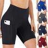 Women'S Seamless Knitted Color Buttocks Shorts Breathable High Elastic Sports Running Yoga Pants
