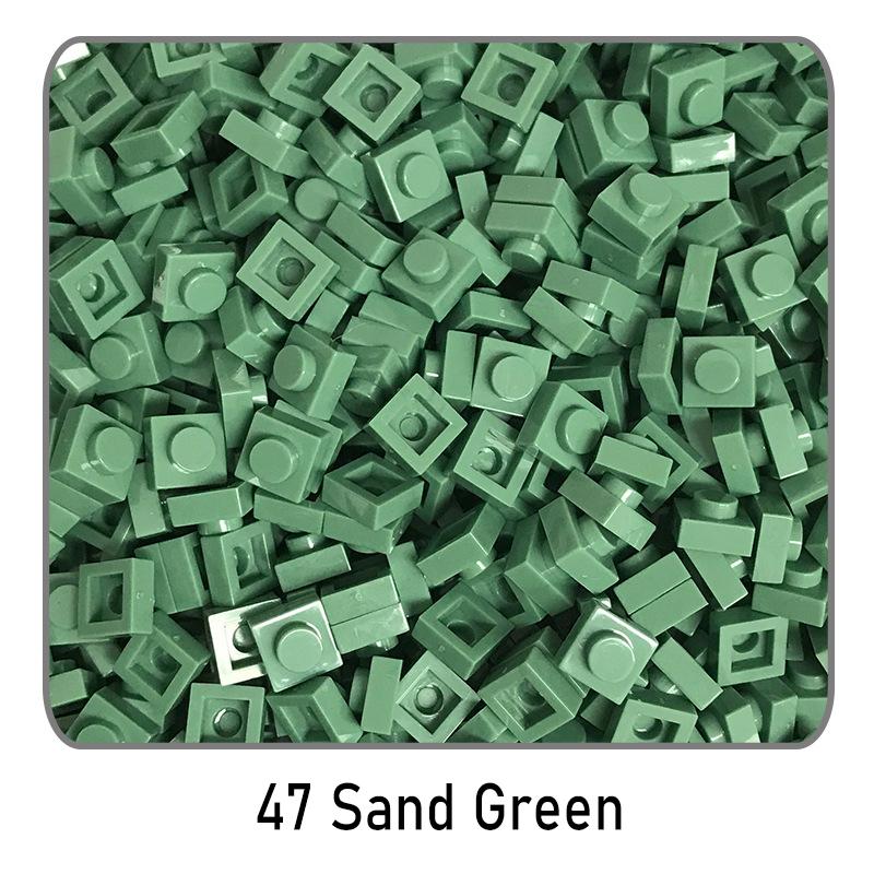 500Pcs Diy Pixel Art Building Blocks Thin Figures Bricks Compatible With 3024 1X1 Square Bricks Bulk Assemble Toys Gift For Chil