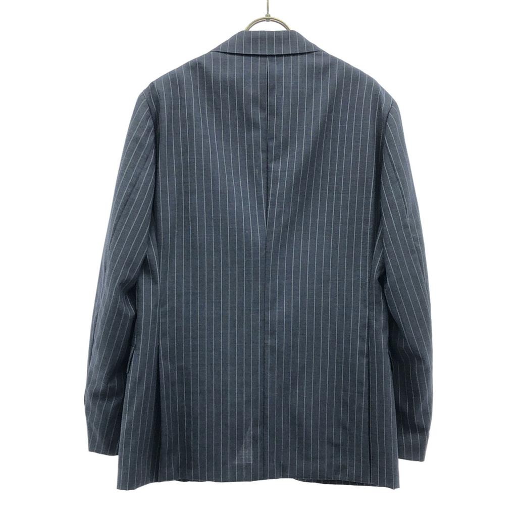 RING JACKET Made In Japan Wool Blend Striped Pattern Tailored Jacket 46 Men's Used