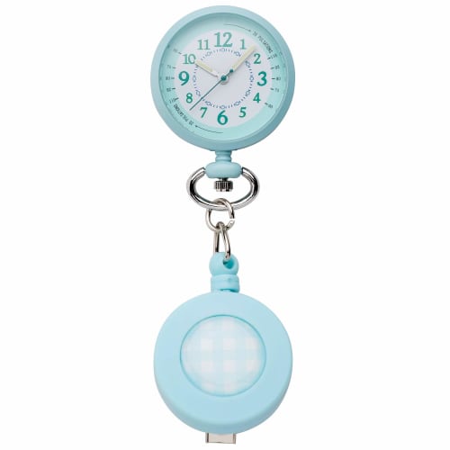 

Полевые часы медсестры аналоговые с катушкой светящиеся в темноте карманные часы GY017-2 женские синие