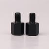 2Pcs Motorcycle Rearview Mirrors Conversion Black Mirror Adapters M10 10Mm M8 8Mm Bolt Clockwise Anti-Clock Right Left Thread