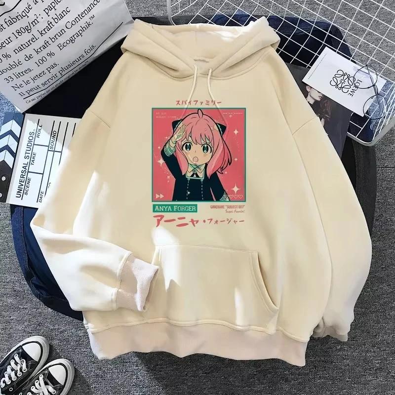 2025 Autumn SPY X FAMILY Women Hoodie Anya Forger Harajuku Kawaii Manga Spyxfamily Sweatshirt Casual Street Anime Graphic Pullov
