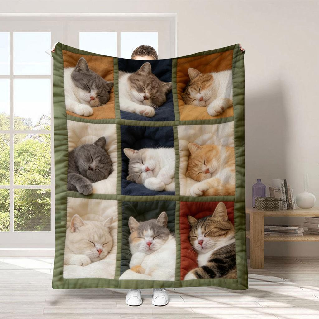 150*200cm Flannel Blanket, Thickened Blanket, Air-conditioned Nap Blanket