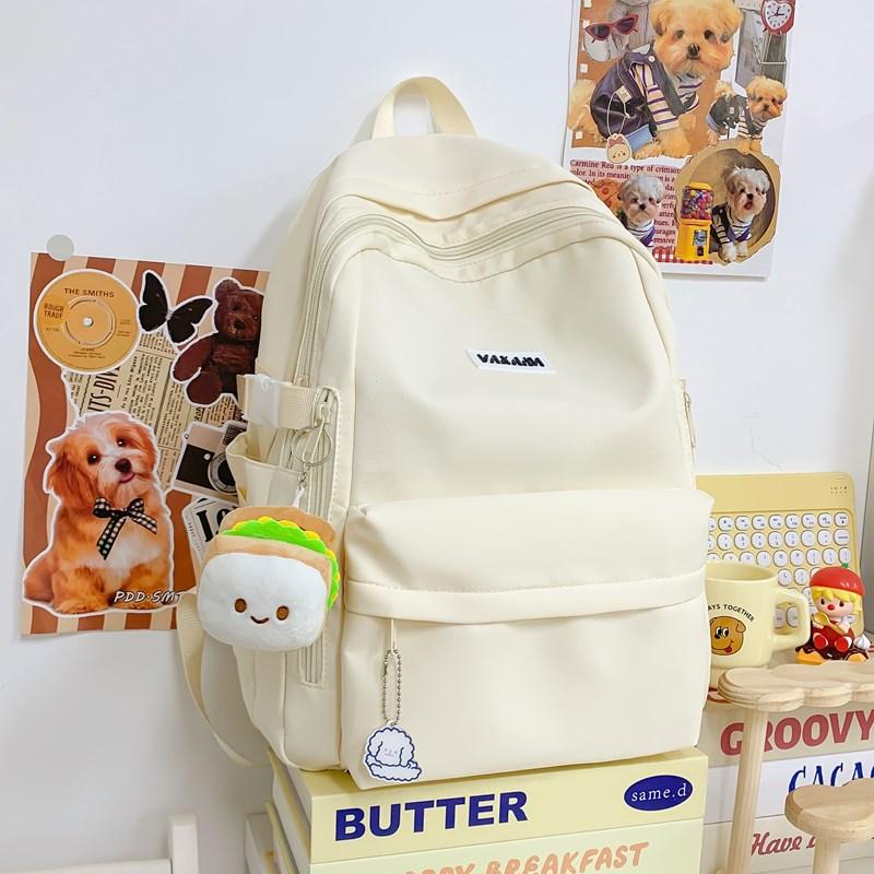 Japanese Campus Simple and Versatile Backpack Girl High School Students Junior High School Students School Bag Large Capacity Backpack Trend
