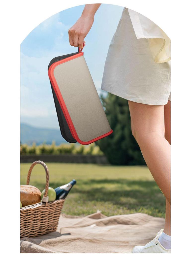 Portable Outdoor Folding Stool - Quick Fold Fishing & Camping Chair with Handbag