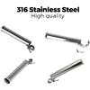 Clamp On Fishing Rod Holder Clamp Stainless Steel Fishing Rod Holder Kayak Boats Fishing Poles Support Clip Easy To Use