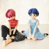 In Stock 10CM Ranma 1/2 Tendou Akane Ranma PVC Anime Figure Periphery Kawaii Sitting Toys Desktop Car Ornaments Model Gifts