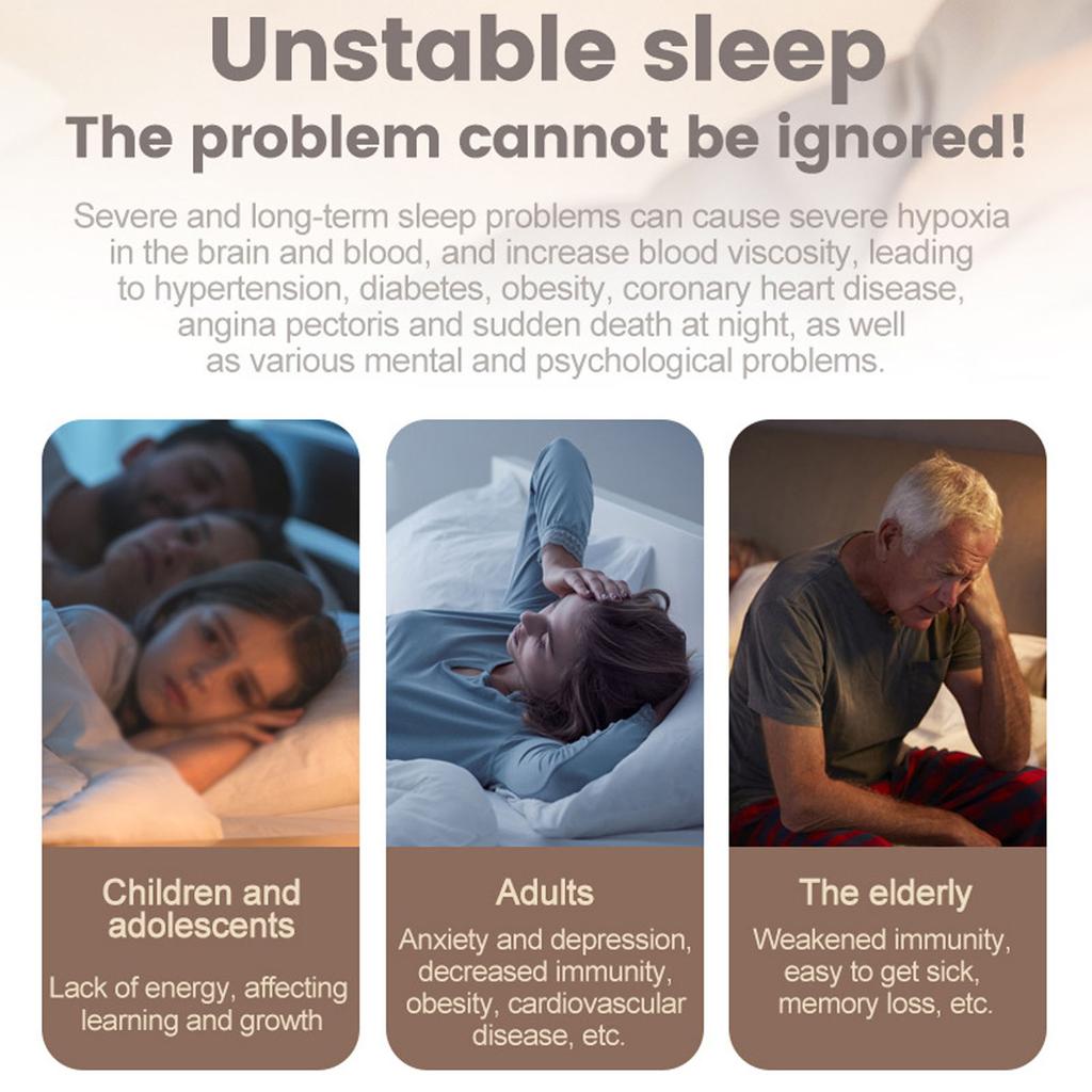 Handheld Sleep Aid Device 2 Modes 12 Strengths Soothing Micro Current Holding Sleep Instrument