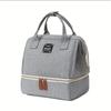 Stroller Organizer Bag for Mom 2 Compartments Gray Universal Handy