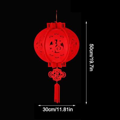 Non-woven Chinese Lantern Spring Festival Decoration 3D Year of the Snake Lantern Hanging Ornaments Chinese New Year Lantern
