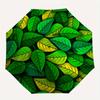 1pc Leaf Pattern Automatic Opening/closing Umbrella with Auto Open/Close, Perfect Gift for Friends, Durable Plastic Handle yy250801236