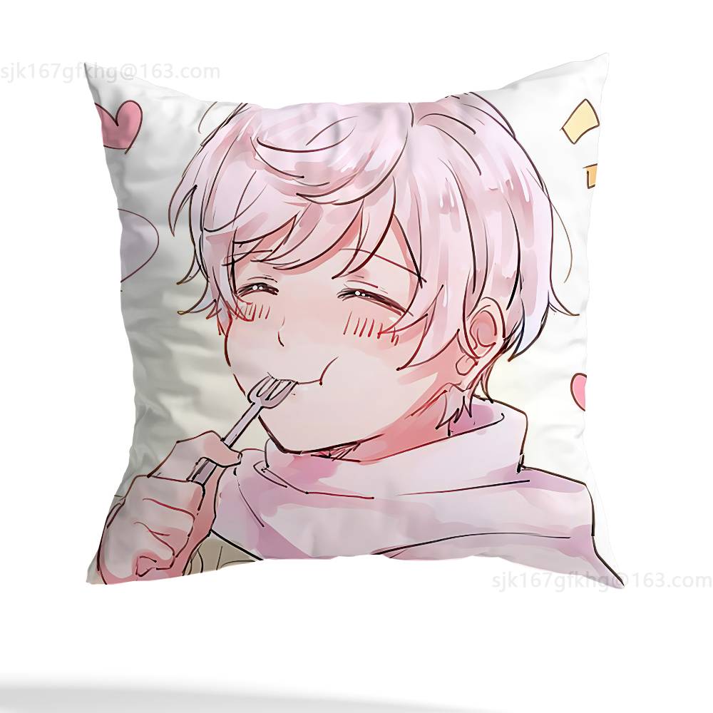 Anime H-Hetalia World Stars Pillow Case Square Double-Sided Printing Short Plush Sofa Cushion Cover Bedroom Bedside Pillow