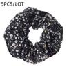 5pcs/lot Hair Holder Headwear Cute Sweet Accessories Elastic Scrunchies Grandes Ties Print Ditsy Floral Women Girls Scrunchy