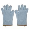 2Pcs Insulated Gloves Silicone Heat Resistant Oven Gloves Non-Slip Waterproof Machine Washable Kitchen Gloves for Baking Cookin