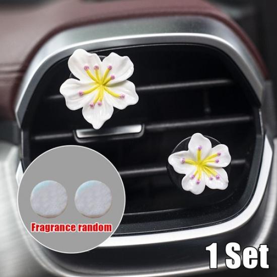 2Pcs Car Accessories Interior Air Conditioner Air Outlet Decoration Clip Trim