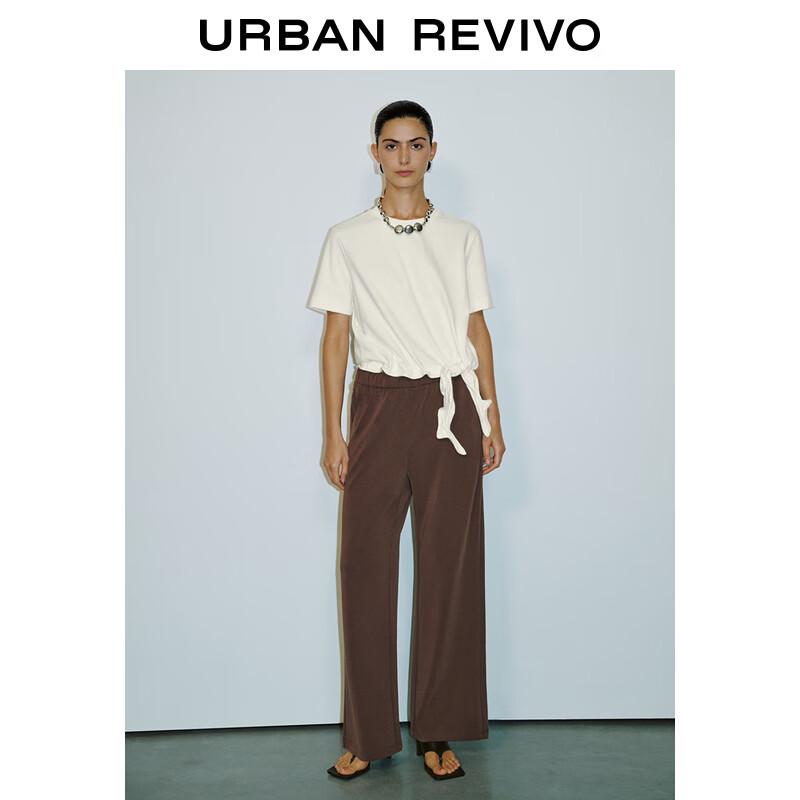 UR Women's Fashion Tie-Up Short Sleeve Cotton T-Shirt