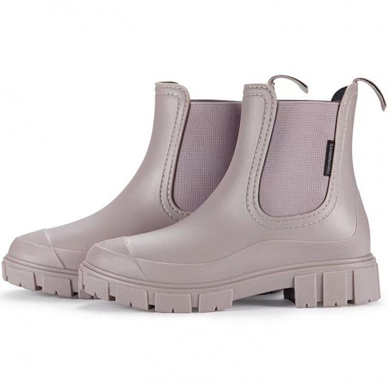 [59% Wiederkaufsrate] Neue Regenschuhe Damen Damenmode ausländischer Stil rutschfest Martin Regenstiefel kurz außen