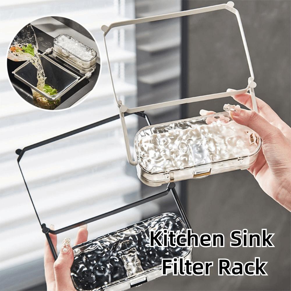 Suction Cup Kitchen Sink Filter Rack Storage Box Food Waste Strainer Stand  Kitchen Use