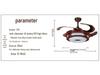 Smart Retro Chinese Ceiling Fan Light with Silent Operation and Eye Protection for Bedroom & Study
