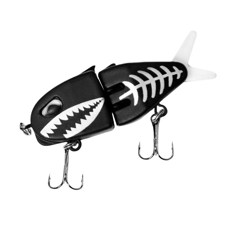 Realistic Fishing Lures 2 Joint Fishing Swimbait Colorful Mini Double Hook Swim Bait For Trout Freshwater Saltwater Fishing Gear