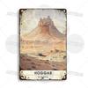 Maghreb Travel Cityscape Metal Sign Egypt Algiers Algeria Djerba Tunisia Marrakesh Morocco Alger Hoggar Oran Casablanca Agadir