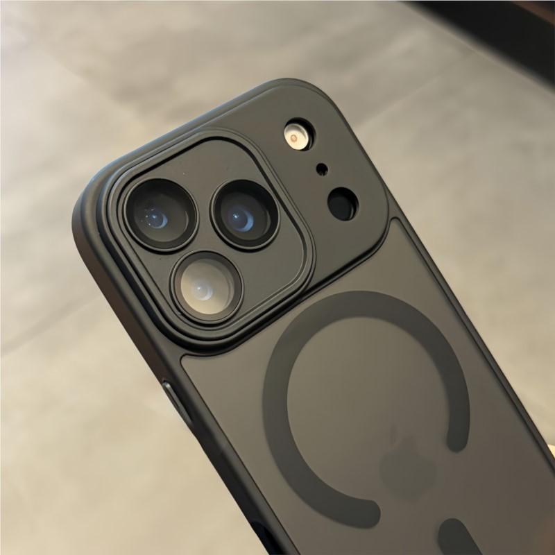 Luxury Shockproof Armor For Magsafe Case for iPhone 17 Air 16 15 14Plus 13 12 11 Pro Magnetic Wireless Charge Clear Matte Cover