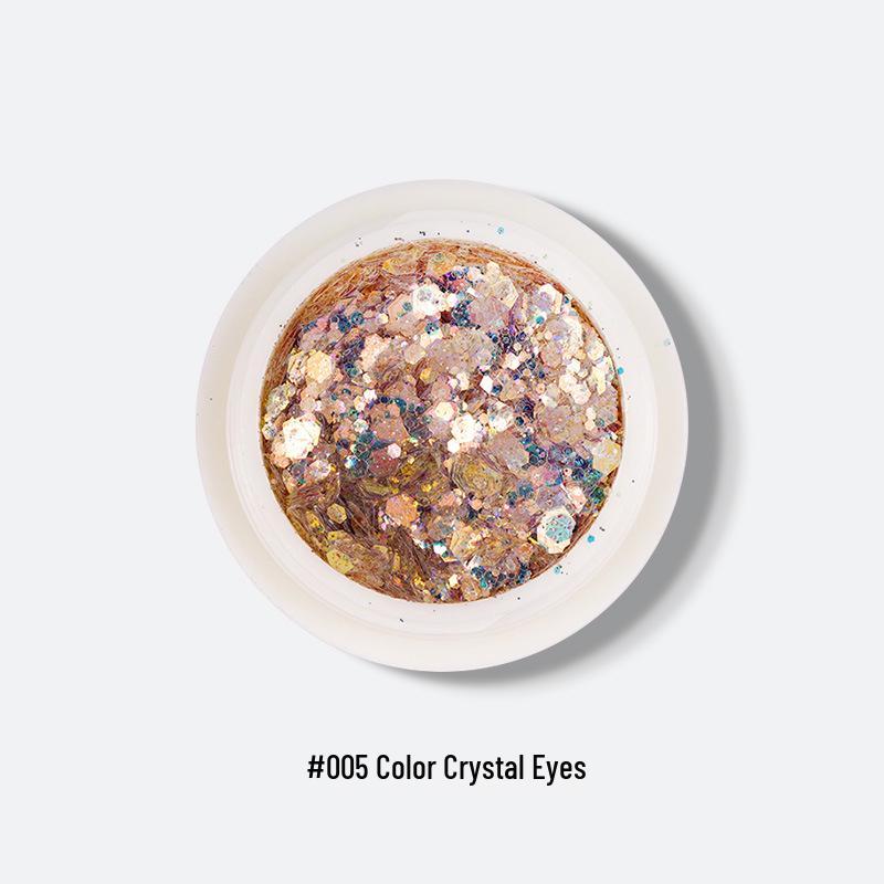 Iridescent Nail Art and Eyeshadow Glitter Sequins