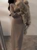 New Winter Retro Lantern Sleeve Slim Fit Half-High Collar Sweater