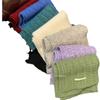 Winter Wool Soft Waxy Scarf Women'S Knitting Solid Color Retro Warm Thickened Windproof Shawl