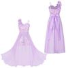 Barn Bryllup Blomster Jente Kjole Jente Ermeløs Blomster Blonder Rhinestone Maxi Romper Aftenkjole Danseklær