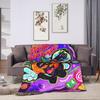 Spooky Month Blanket Quality Warm Soft  Throw Blanket Autumn Decorative Couch Chair Sofa Bed Fluffy Bedspread