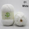Combed 5-Ply Milk Cotton Yarn for DIY Knitting & Crochet - Medium-Thick Scarf & Blanket Material Pack