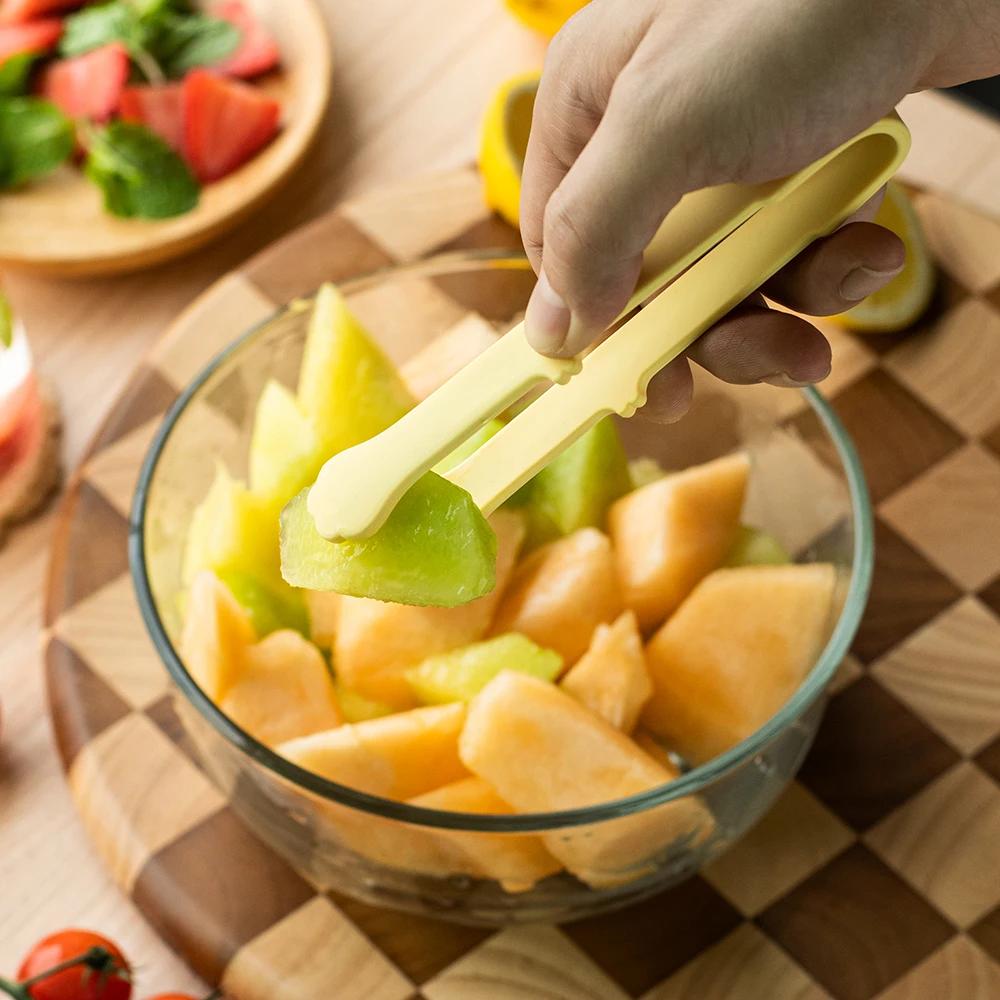 1Pc Creative Japanese Cat Paw Shape Silicone Mini Snack Food Tongs Non-slip Handles BBQ Bread Ice Cube Clip Kitchen Accessories