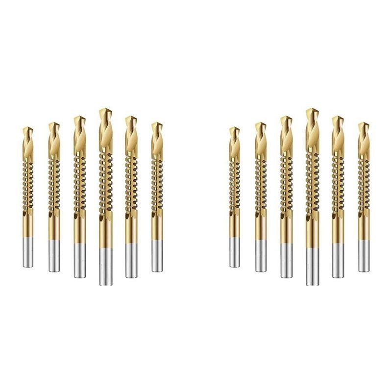 Feb.12Pcs Cobalt Drill Bit Set Hole Saw Grooving Set Woodworking Sawtooth Drill Slotted Drill