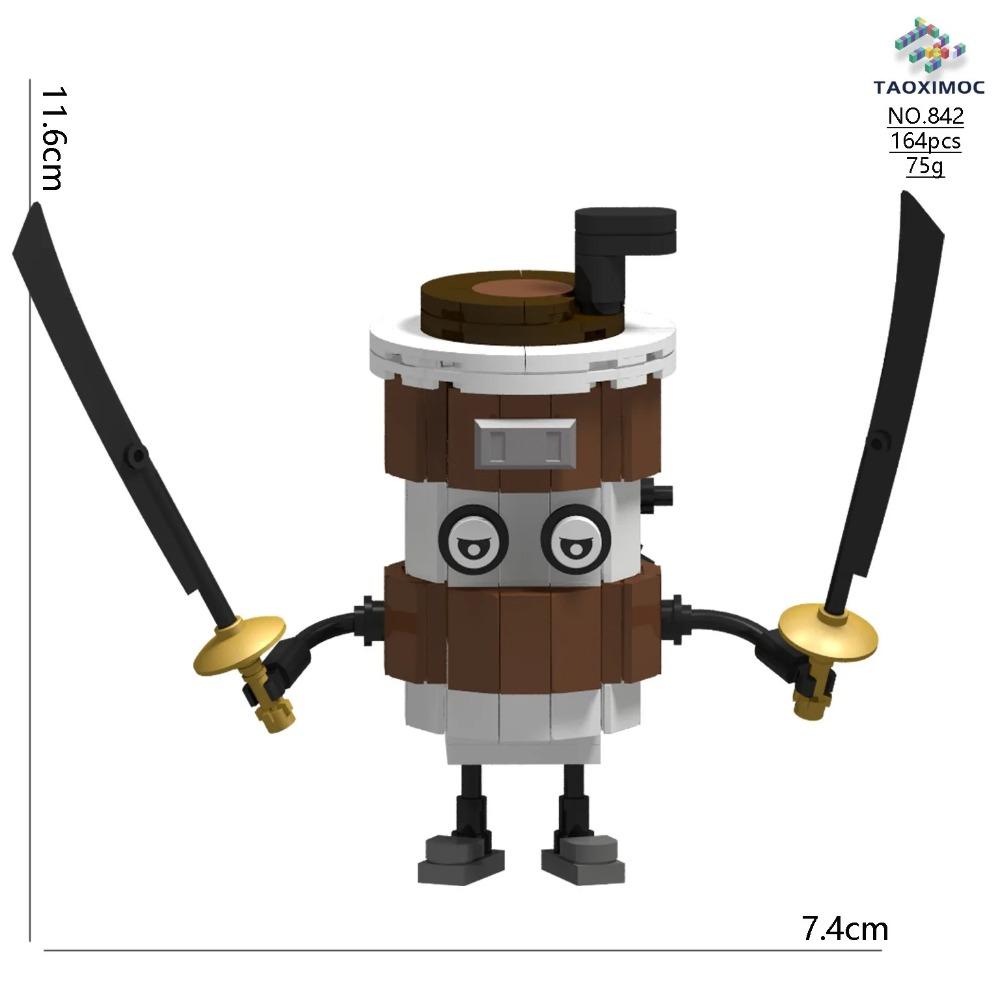 2025 Cartoon Italian Brainrot Animals Tung Tung Tung Sahur Building Blocks Model Desk Ornament Tralalelo Tralala Bricks Toy Gift