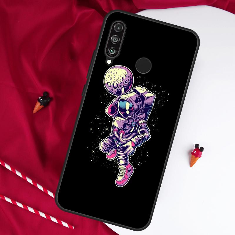 Astronaut Weltraum Dunk Für Huawei Nova Y61 Y91 Y90 Y70 Y60 Y72 12s 12i 11i 7i 8i 9 10 SE P60 Pro P30 P40 Lite Hülle