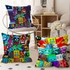 Cartoon Geometry Dash Video Game Personalized Picture Text Home Decorative Pillows Household Gifts Xcm
