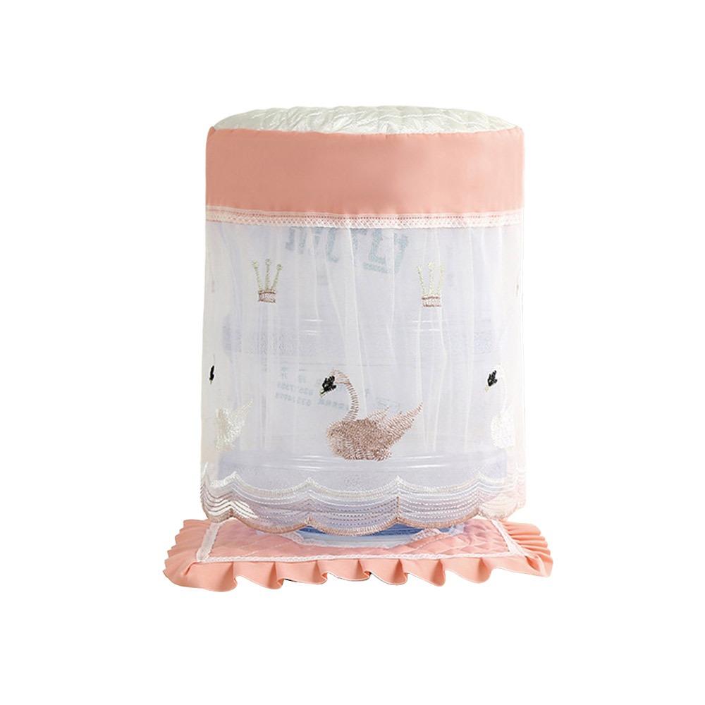 Durable Fabric Lace Mesh Water Dispenser Cover Upper Opening Dustproof Barrel Cover Reusable Water Dispenser Bucket Sleeve