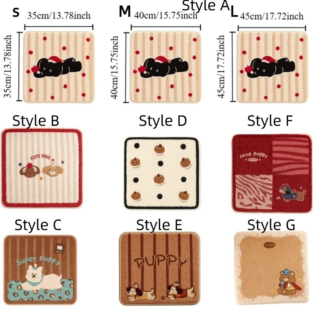 Cartoon Chair Cushion Anti-slip Dining Chair Pad Cute Plush Seat Cushion  Home Office