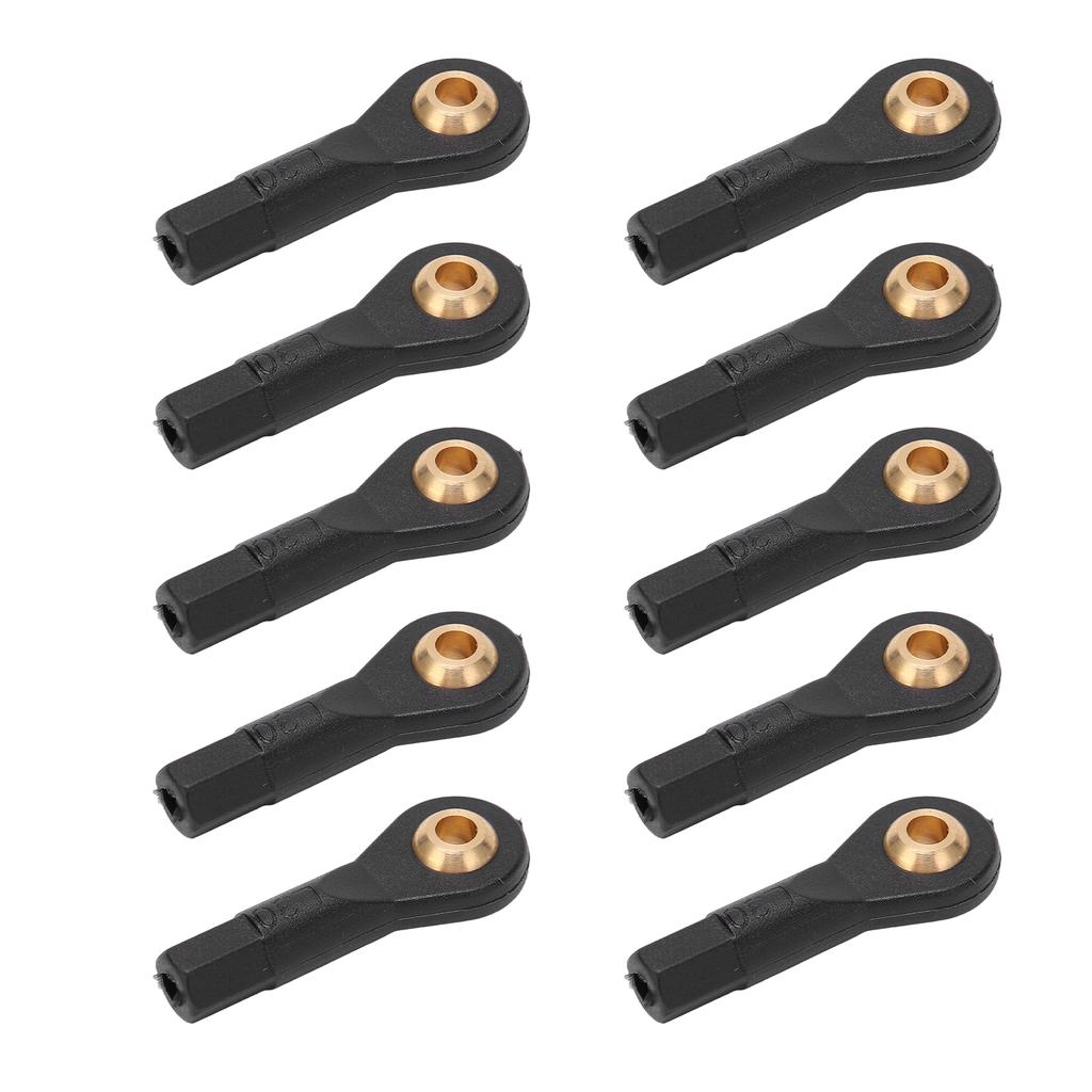 10Pcs RC Tie Rod Ball Head Light Weight Wear Resistant Plastic Accurate Size M3 Tie Rod End Ball Joint for 1/10 1/12