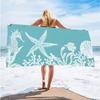 Buntes Strandtuch mit Aufdruck, Weiches Mikrofaser-Schnelltrocknendes Saugfähiges Handtuch für Strand Pool Camping Reisen Badetuch Handtuch