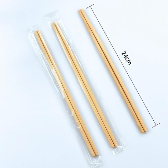 Sheng Rong Ya 24CM Individually Wrapped Blue-White Disposable Chopsticks for Fast Food, Hotel, Hot Pot, and Takeaway