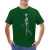 Skeleton Biomechanics Diagram Design Gray T-shirt Quick-drying Vintage Customs Slim Fit T Shirts for Men