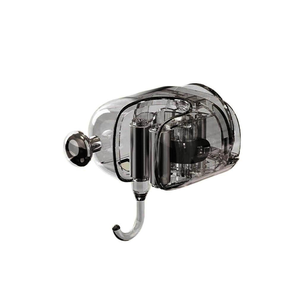 

Self-Adhesive Broom Mop Holder Plastic Mop Hanging Hanger Suction Cup Mop Clamp for Home Grey-Style A