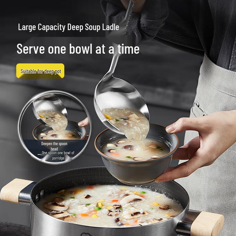 304 Stainless Steel Anti-scald Soup Ladle