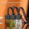 In Stock 8ml Square Car Aromatherapy Bottle - Transparent Glass Pendant Diffuser