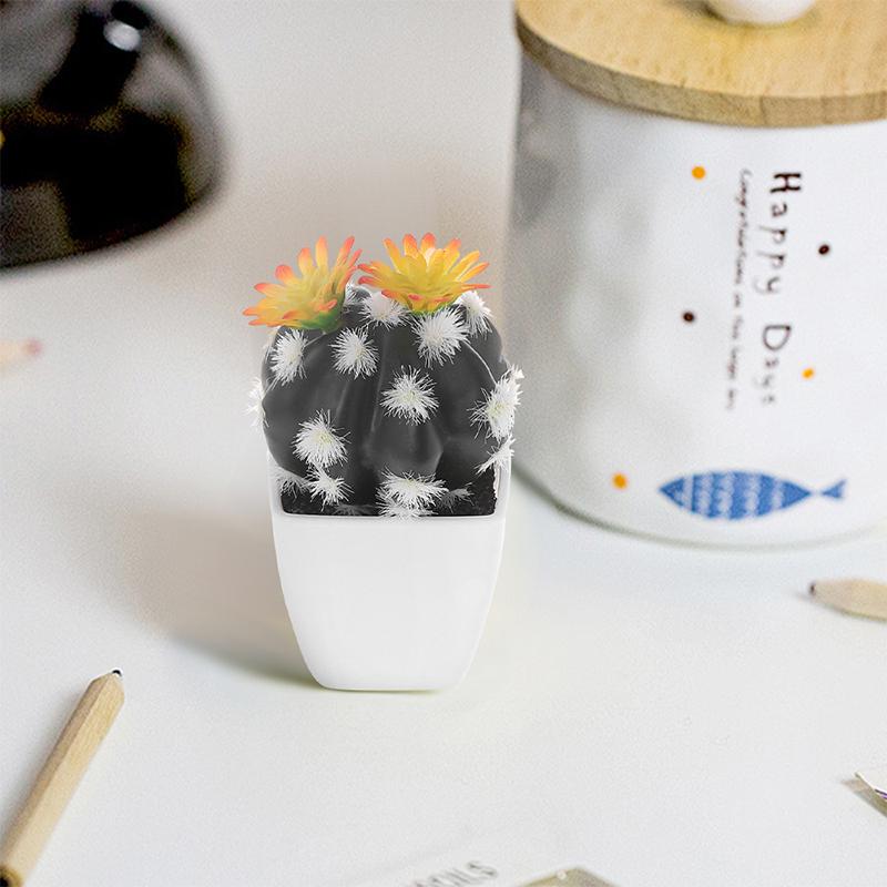 Artificial Succulents Bonsai Plants Mini Succulents Simulation Evergreen Cactus Indoor Shelf Bedroom Sill Office Home Decoration